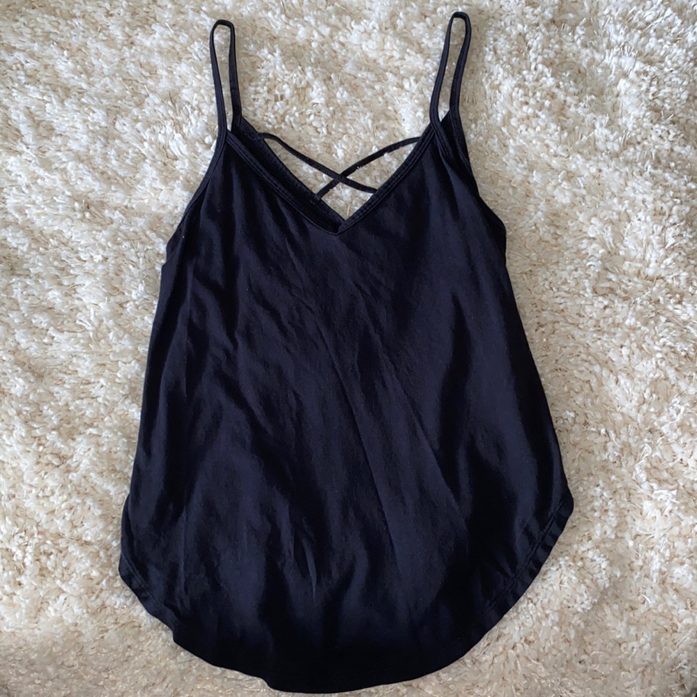 ABERCROMBIE & FITCH: black tank size xs